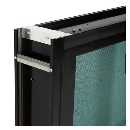 หน้าต่างบานเลื่อน อะลูมิเนียม S-S มุ้ง LYNN X-SERIES 120X110 ซม. สีดำ_2