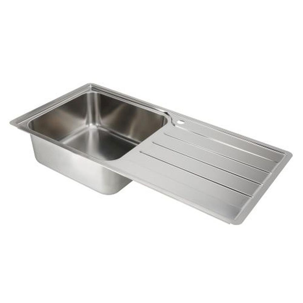 ซิงค์ฝัง 1หลุม 1ที่พักขวา BLANCO LEMIS XL 6S-IF 495.39.366 สเตนเลส