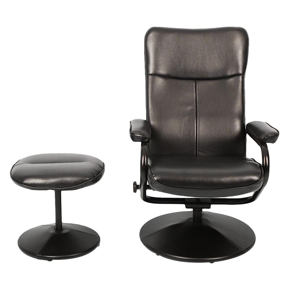 เก้าอี้ปรับเอนนอนขาหมุนพร้อมที่พักเท้า FURDINI ZENTRI สีน้ำตาล