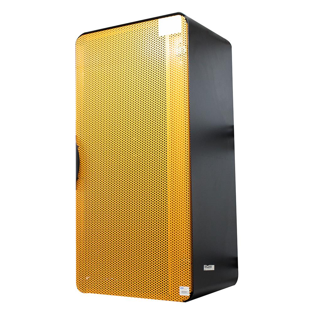 ตู้เหล็กบานเปิดทึบ KIOSK PW-01 สีดำ/ส้ม