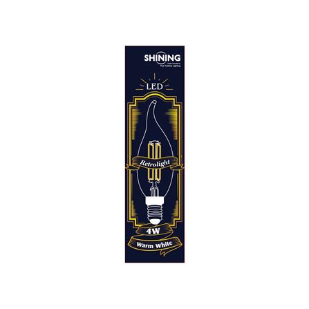 หลอด LED SHINING CANDLE RETRO SHINE 4 วัตต์ WARM WHITE E14_2