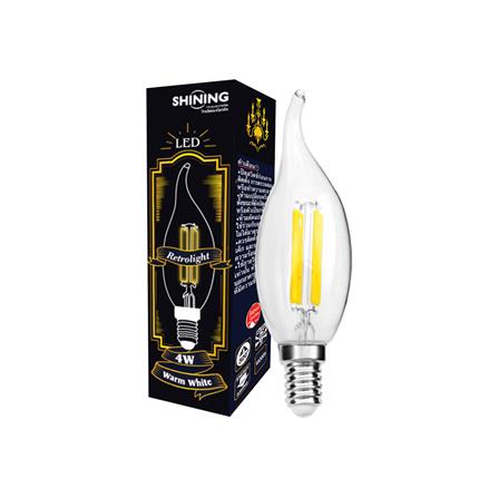 หลอด LED SHINING CANDLE RETRO SHINE 4 วัตต์ WARM WHITE E14_4