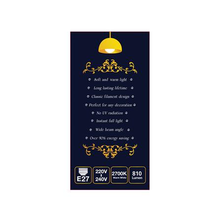 หลอด LED SHINING A60 RETRO 6 วัตต์ WARM WHITE E27_2