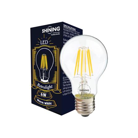 หลอด LED SHINING A60 RETRO 6 วัตต์ WARM WHITE E27_4