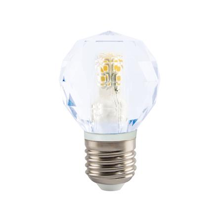 หลอด LED EVE CRYSTAL ROUND 4 วัตต์ WARM WHITE E27