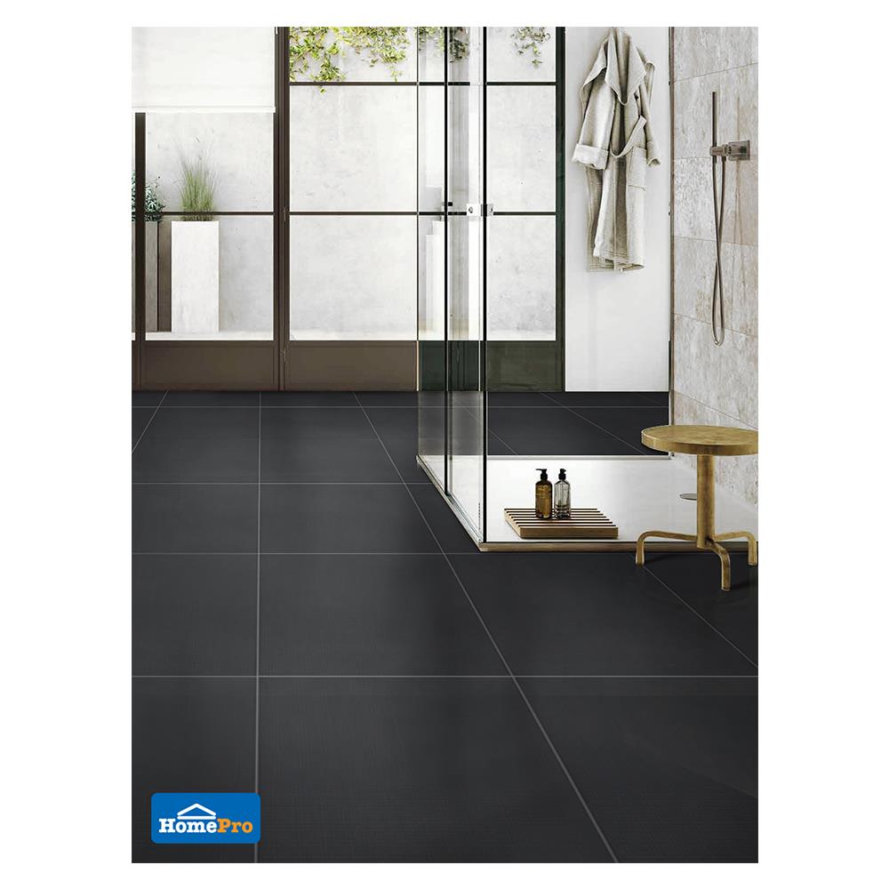 กระเบื้องพื้น 16x16 นิ้ว COTTO แลททิซ เทาถ่าน PM