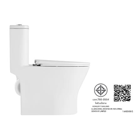 สุขภัณฑ์ 1 ชิ้น KARAT K-21926X-S-WK 3/4.8L ลิตร สีขาว_4