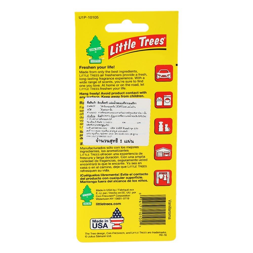 แผ่นหอมปรับอากาศรถยนต์ LITTLE TREES  0.21g VANILLA AROMA