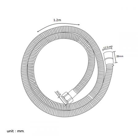 สายฝักบัวสเตนเลส 304 + PVC ITALY MRG MR 6347222 120 ซม._1