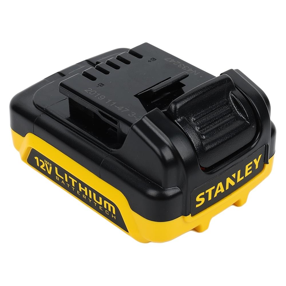 สว่านไร้สาย (พร้อมแบตเตอรี่) STANLEY SCD121S2K-B1 12 โวลต์