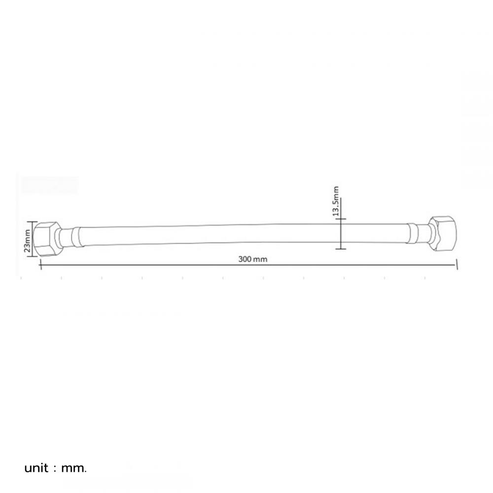 สายน้ำดีสเตนเลสน้ำอุ่น-น้ำเย็น 12 นิ้ว ITALY MRG MR 300333