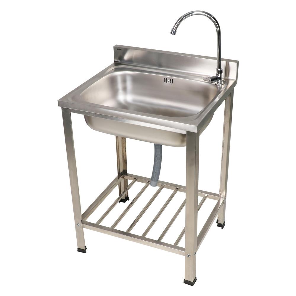 ซิงค์ขาตั้ง 1หลุม PARNO NK6253C สเตนเลส