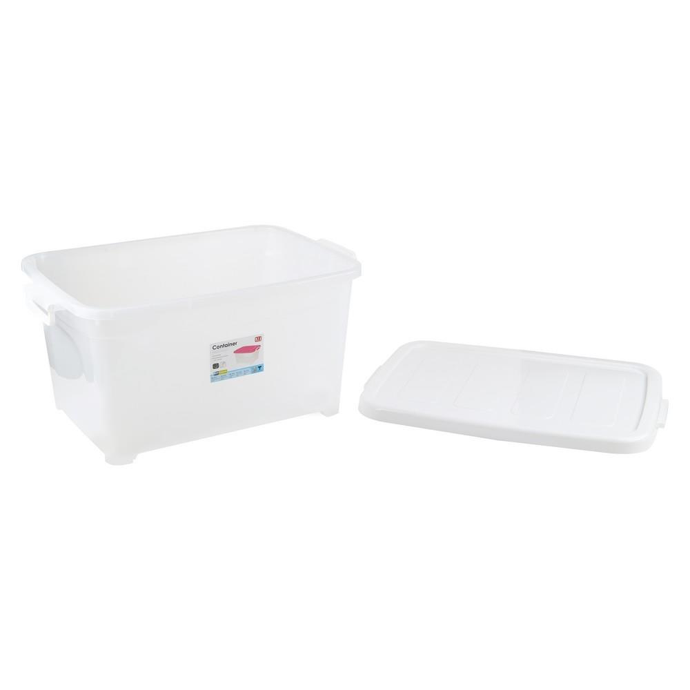 กล่องเก็บของ มีล้อ ฝาล็อค JCJ 5115 85 ลิตร 48x67x41.5 ซม. สีขาว