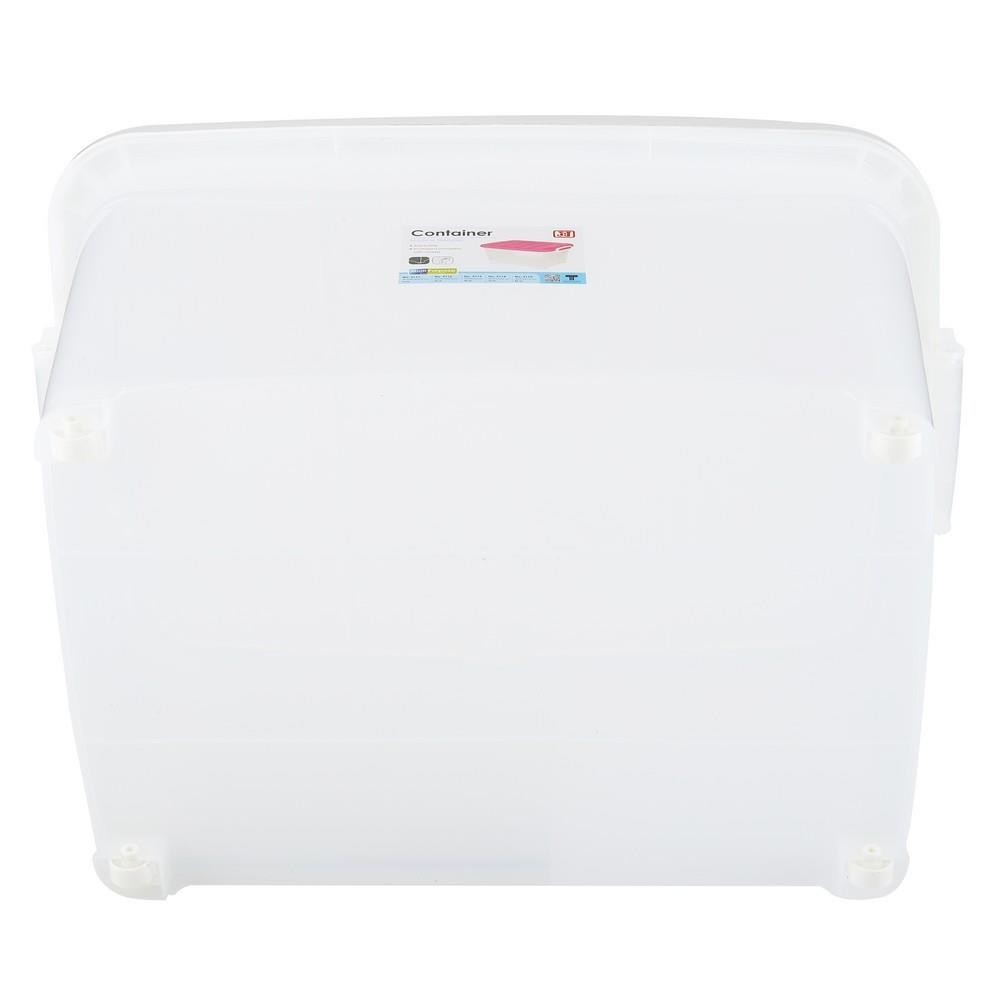 กล่องเก็บของ มีล้อ ฝาล็อค JCJ 5115 85 ลิตร 48x67x41.5 ซม. สีขาว