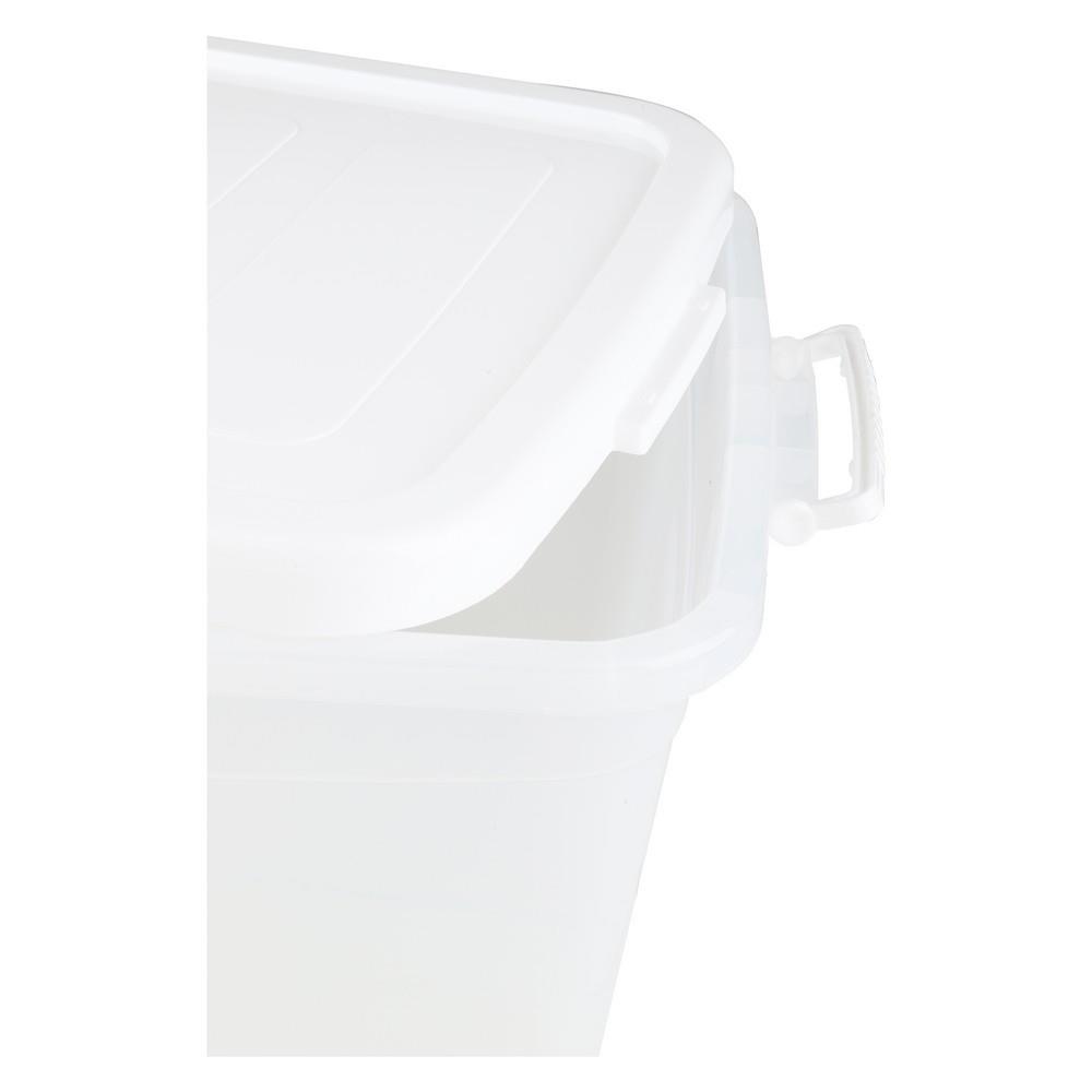 กล่องเก็บของ มีล้อ ฝาล็อค JCJ 5115 85 ลิตร 48x67x41.5 ซม. สีขาว