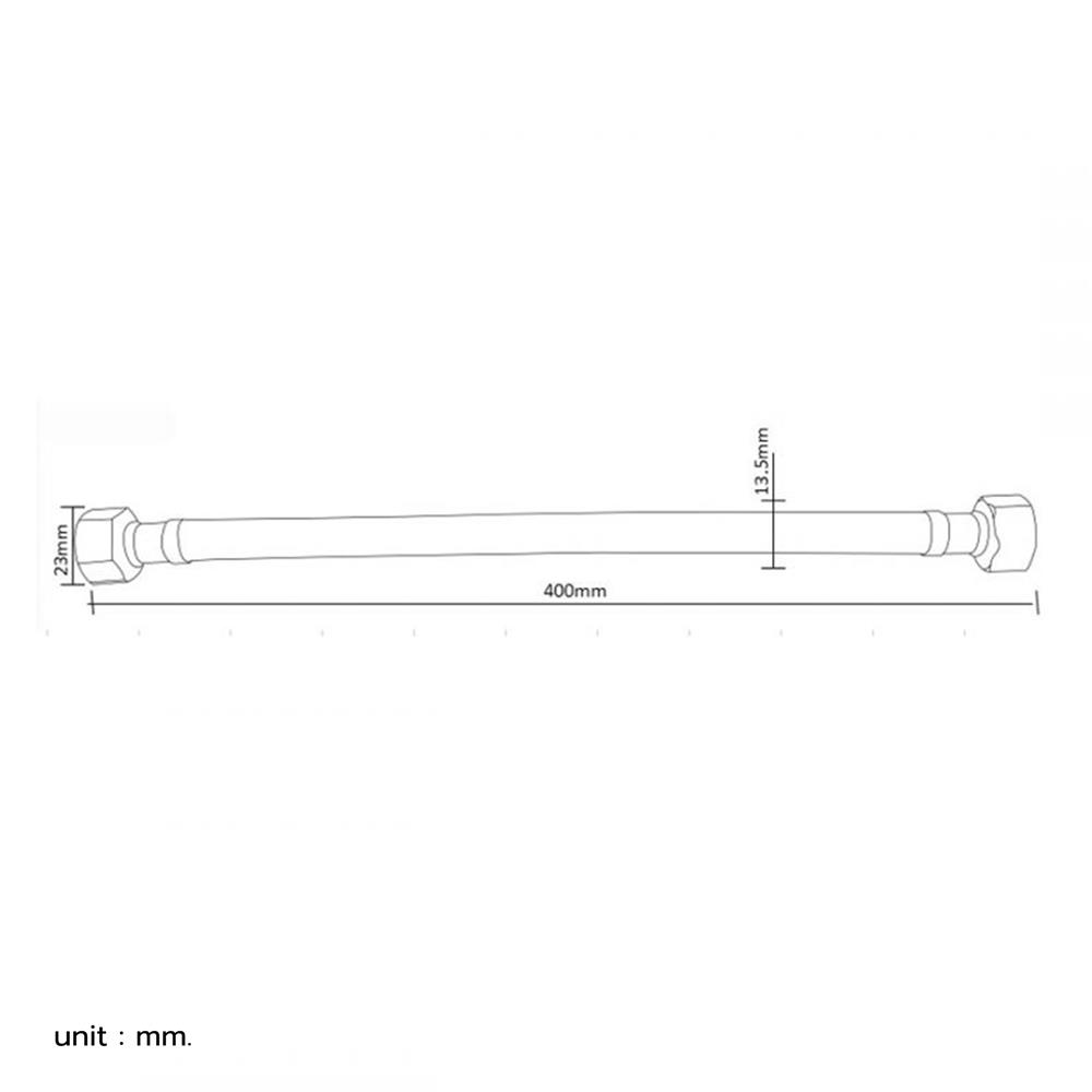 สายน้ำดีสเตนเลสน้ำอุ่น-น้ำเย็น 16 นิ้ว ITALY MRG MR 300444