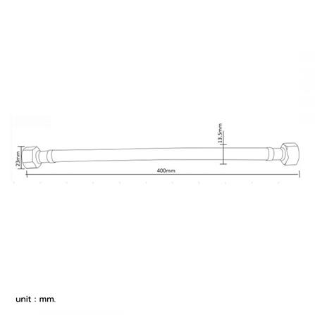 สายน้ำดีสเตนเลสน้ำอุ่น-น้ำเย็น 16 นิ้ว ITALY MRG MR 300444_1