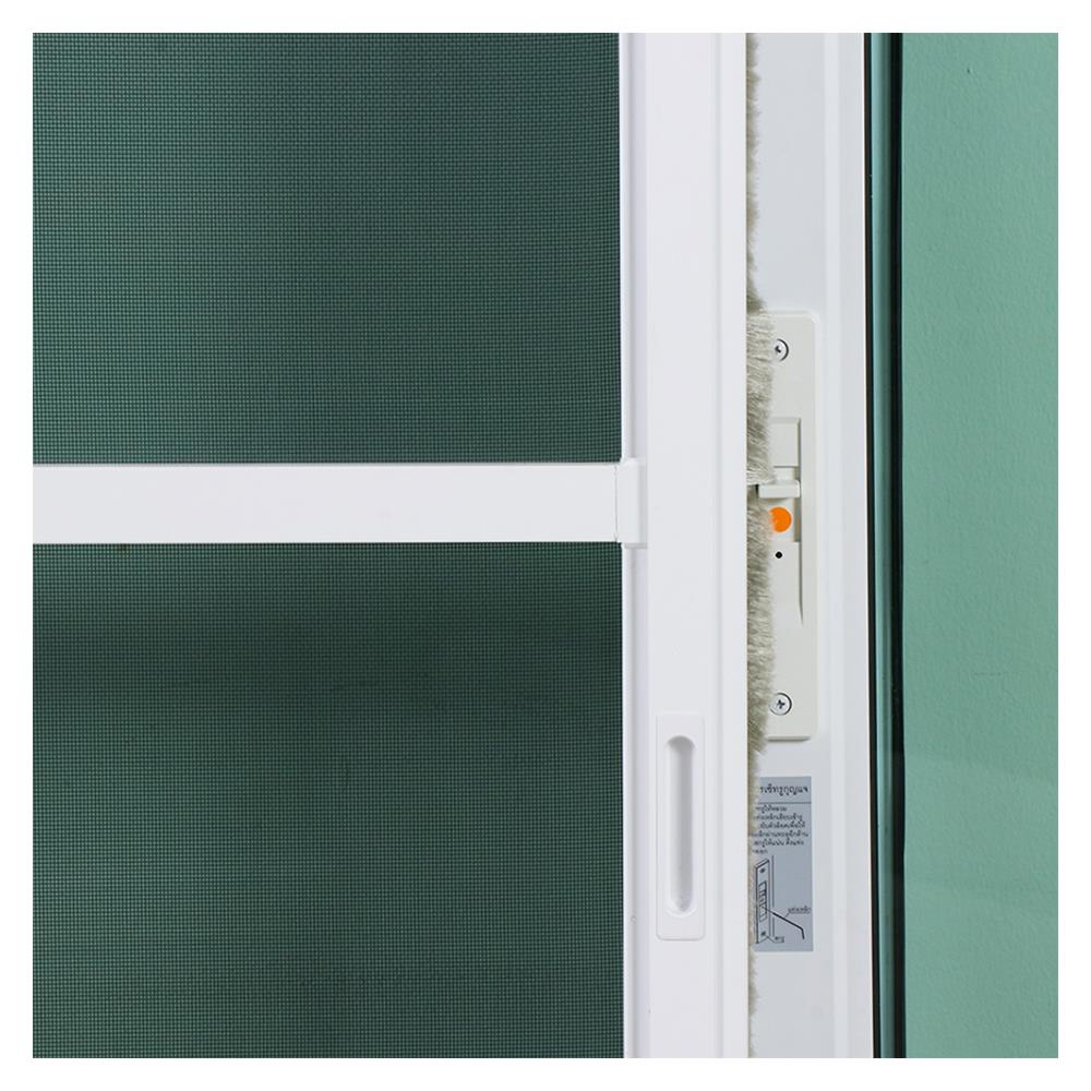 ประตูบานเลื่อน อะลูมิเนียม S-S มุ้ง SANKYOALUMI J-TRUST VEN-JT 200X205 ซม. สีขาว