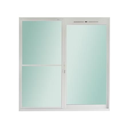 ประตูบานเลื่อน อะลูมิเนียม S-S มุ้ง SANKYOALUMI J-TRUST VEN-JT 200X205 ซม. สีขาว_1