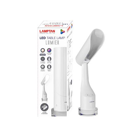 ไฟอ่านหนังสือ LED TABLELAMP LUMIER7W LAMPTAN พลาสติก/โลหะ MODERN สีขาว_1
