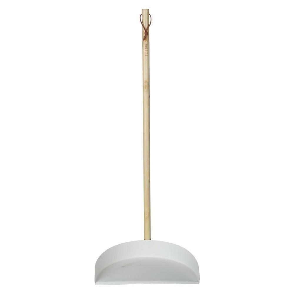 ที่โกยผงเหล็กพ่นสี ด้ามยาว SWEEPY FD2222 12 นิ้ว สีขาว