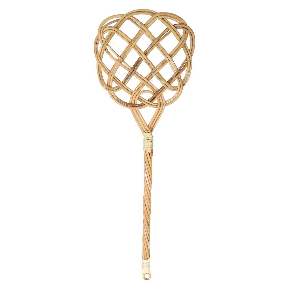 ไม้ตีฝุ่นหวาย B SWEEPY FB0001 9 นิ้ว สีน้ำตาล