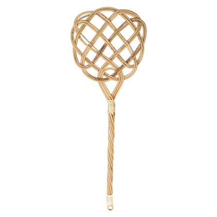 ไม้ตีฝุ่นหวาย B SWEEPY FB0001 9 นิ้ว สีน้ำตาล_0