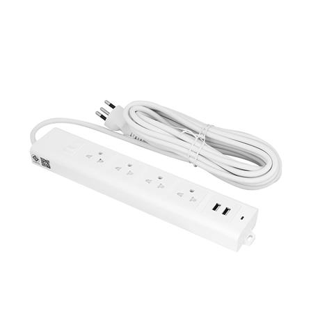 รางปลั๊กไฟ 4 ช่อง 1 สวิตช์ 2 USB ELECKTA 665UELEK 5 ม._1