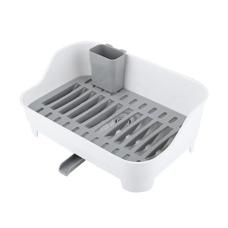 ชั้นคว่ำจานพลาสติกมีที่ระบายน้ำ1ชั้น KECH 3853 28x42.5x16 ซม.