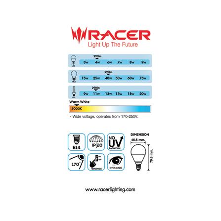 หลอด LED RACER G45 KATIE 4 วัตต์ WARMWHITE E14_2