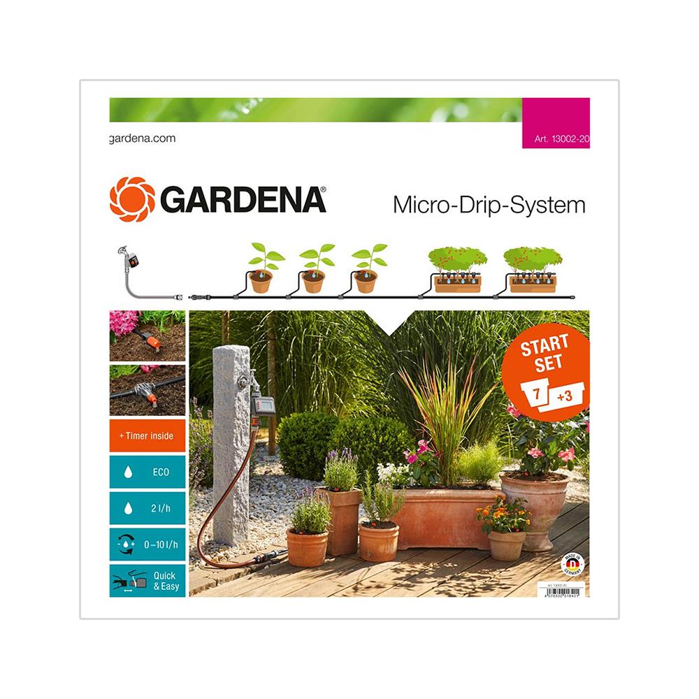 ชุดรดน้ำต้นไม้หัวน้ำหยด พร้อมระบบควบคุม GARDENA 13002-20 15 เมตร