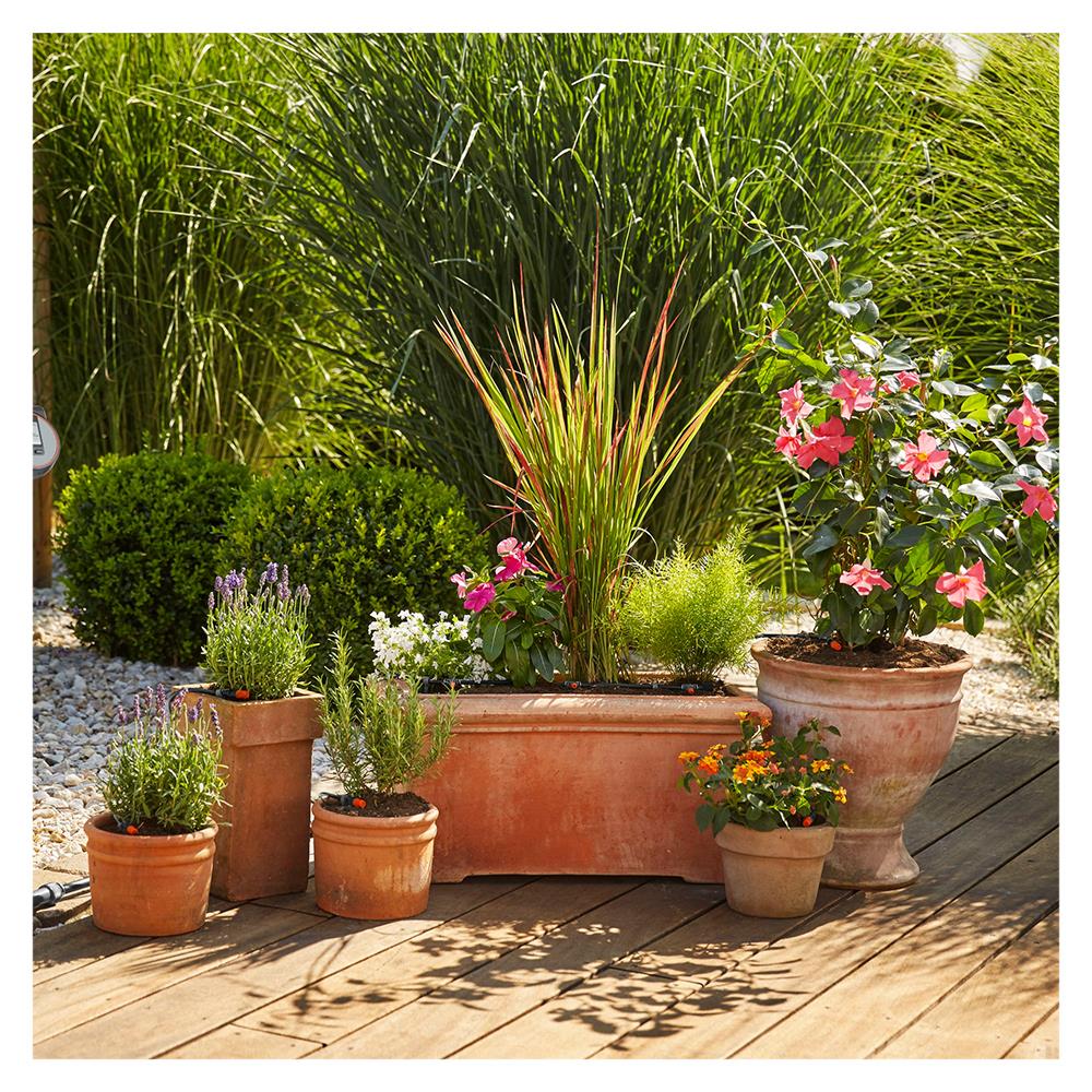 ชุดรดน้ำต้นไม้หัวน้ำหยด พร้อมระบบควบคุม GARDENA 13002-20 15 เมตร