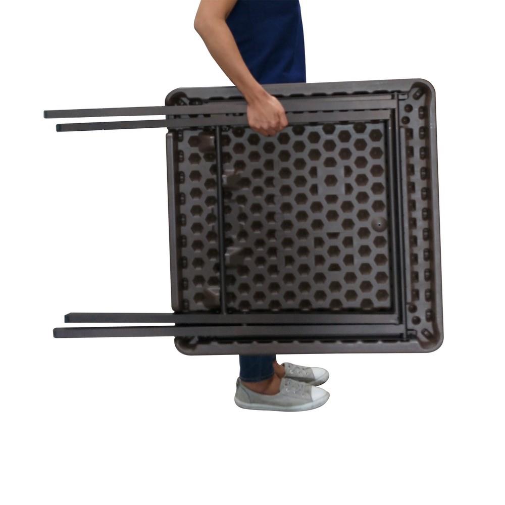 โต๊ะพับอเนกประสงค์ NEW STROM BT-09B 68x68 ซม. สีน้ำตาล