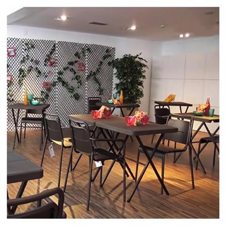 โต๊ะพับอเนกประสงค์ NEW STROM BT-09B 68x68 ซม. สีน้ำตาล_5