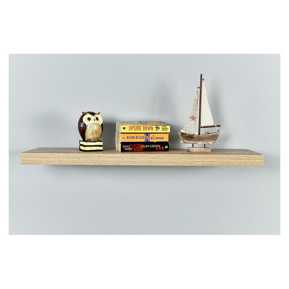 แผ่นชั้นไม้ซ่อนขา STACKO 120x35x5 ซม. สีวู้ดเกรน