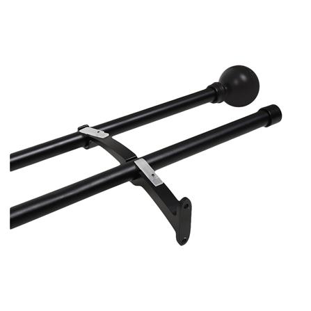 ราง 2 ชั้น ยืดหด HOME LIVING STYLE IRON BALL 110-210 ซม. สีดำ_3