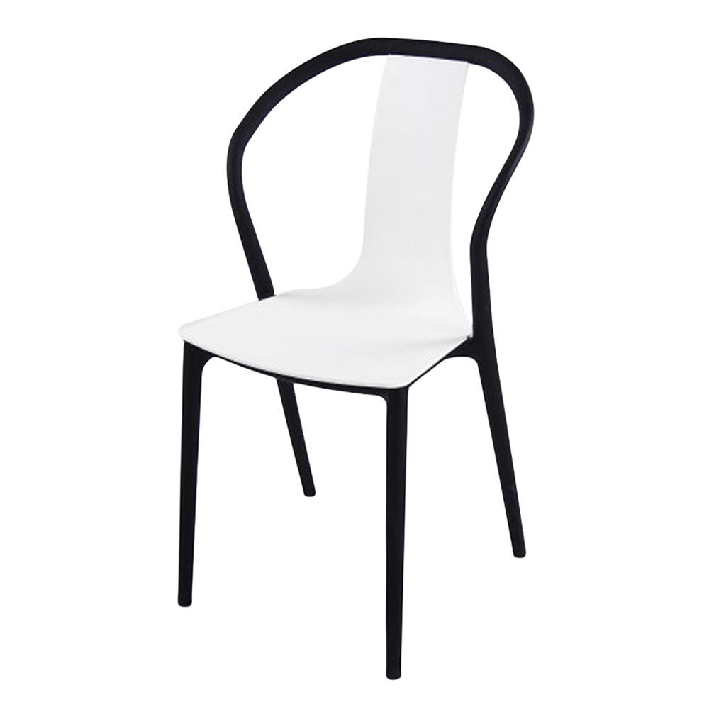 เก้าอี้ FURDINI KAYLA สีขาว/ดำ