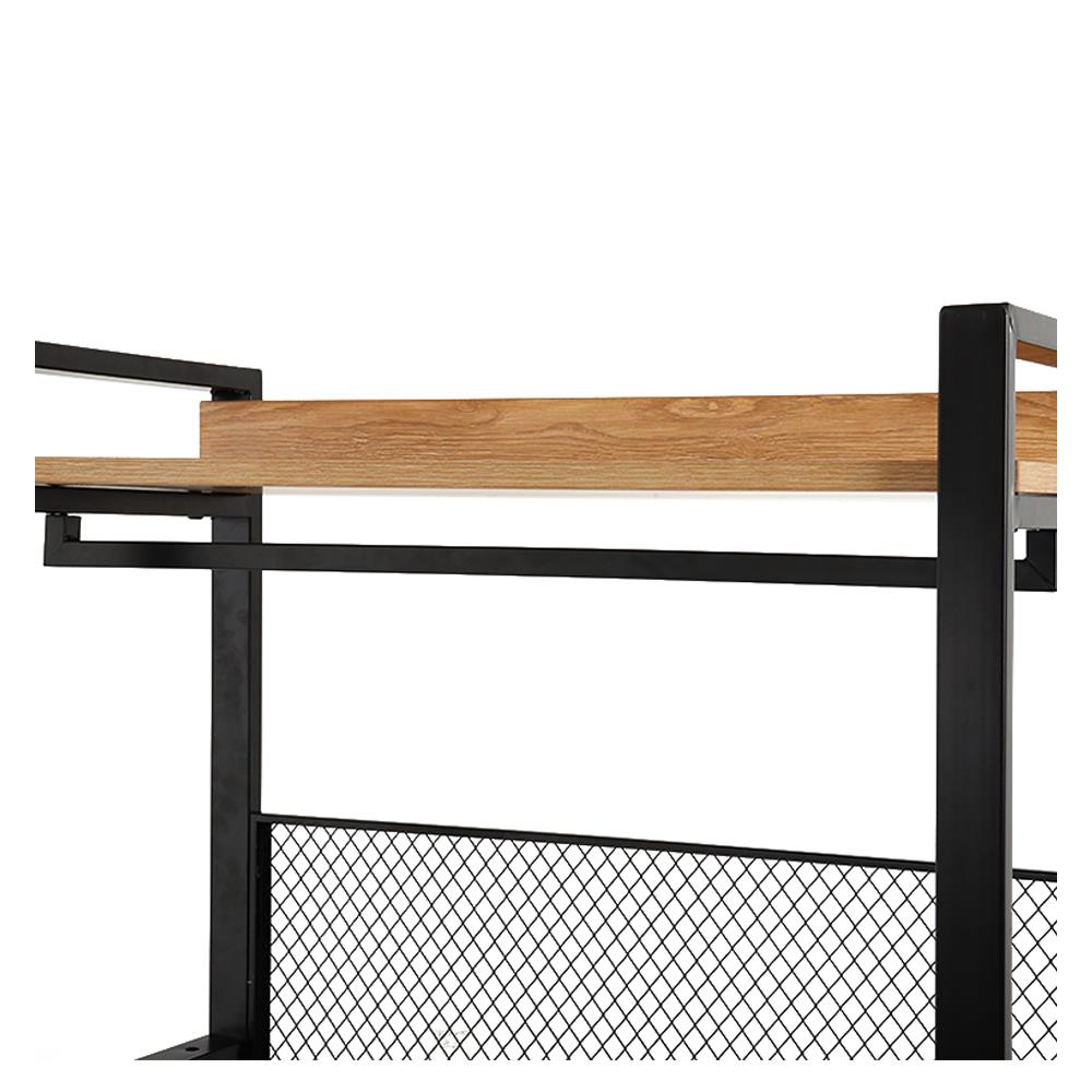 ตู้เสื้อผ้า FURDINI PLANK W10-800-22D สีน้ำตาล/ดำ