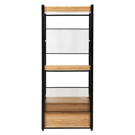 ตู้เสื้อผ้า FURDINI PLANK W10-800-22D สีน้ำตาล/ดำ_2