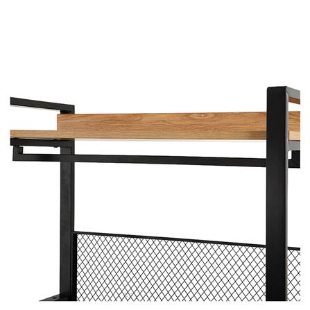 ตู้เสื้อผ้า FURDINI PLANK W10-800-22D สีน้ำตาล/ดำ_4