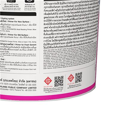 สีน้ำทาภายนอก ชนิดด้าน TOA SUPERMATEX ADVANCE BASE C 9 ลิตร_2