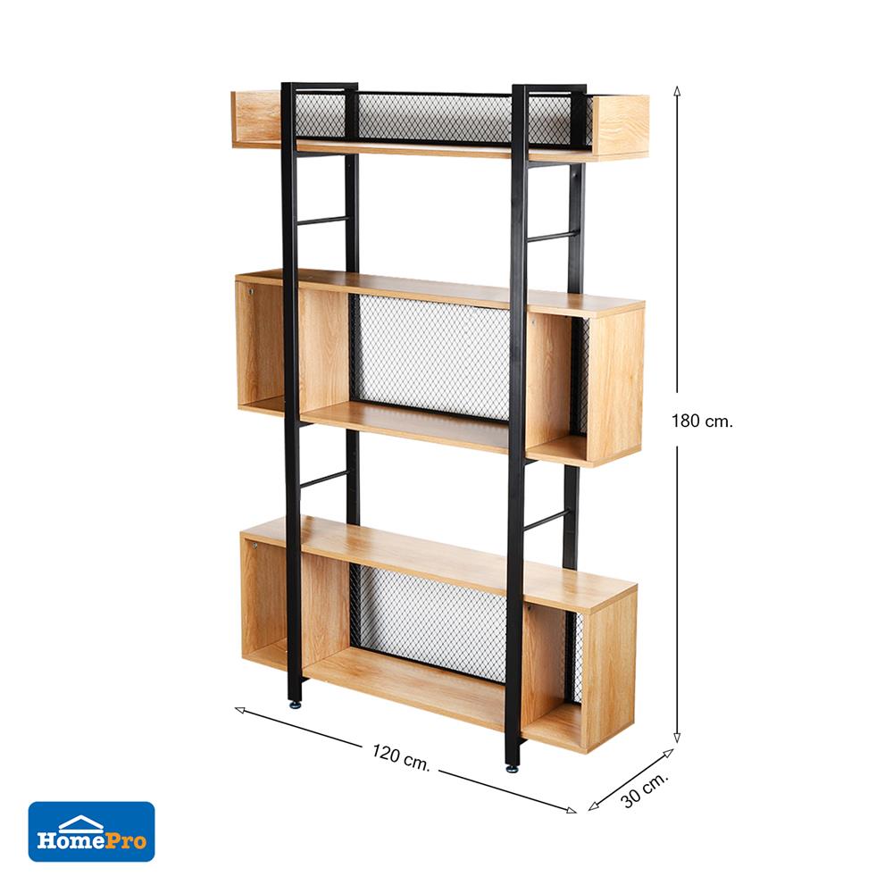 ชั้นวางของโล่ง FURDINI PLANK S30-1200 สีน้ำตาล