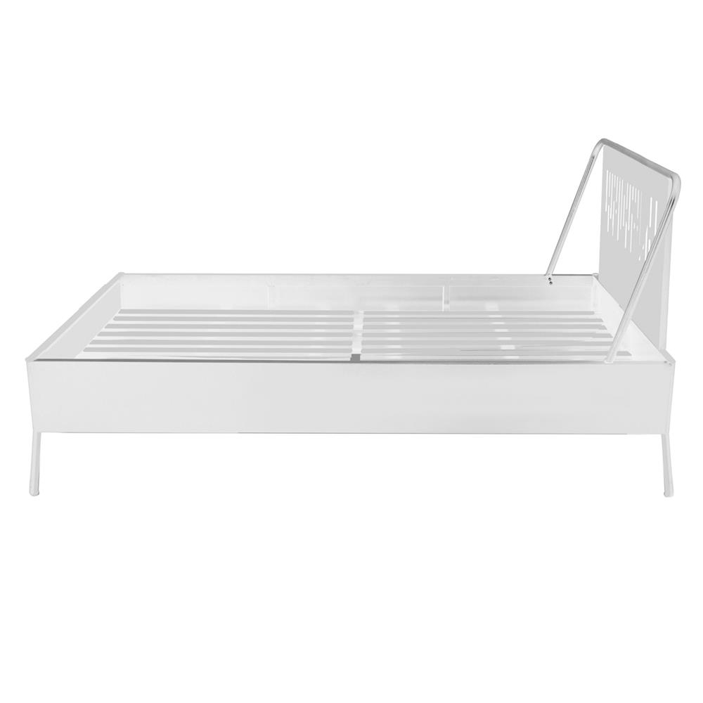 เตียงเหล็ก 5 ฟุต KIOSK BE-050 สีขาว