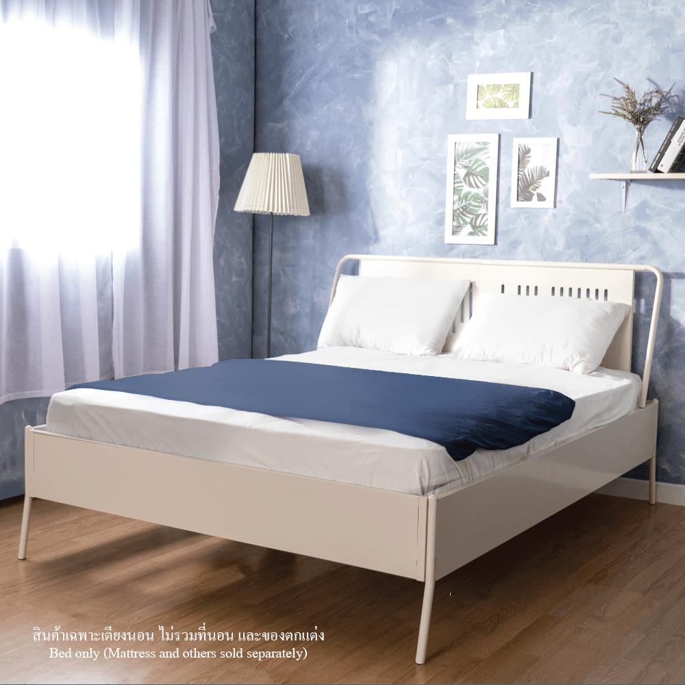 เตียงเหล็ก 5 ฟุต KIOSK BE-050 สีขาว