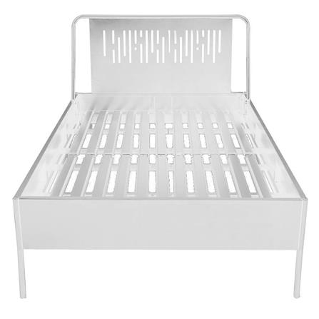เตียงเหล็ก 5 ฟุต KIOSK BE-050 สีขาว_1