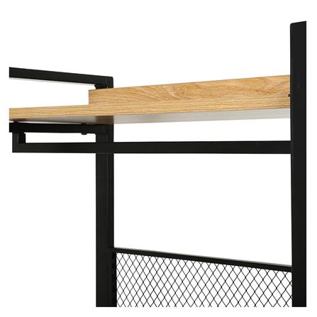 ตู้เสื้อผ้า FURDINI PLANK W10-800-3 สีน้ำตาล/ดำ_3