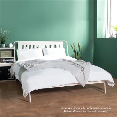 เตียงเหล็ก 6 ฟุต KIOSK BE-060 สีขาว_3
