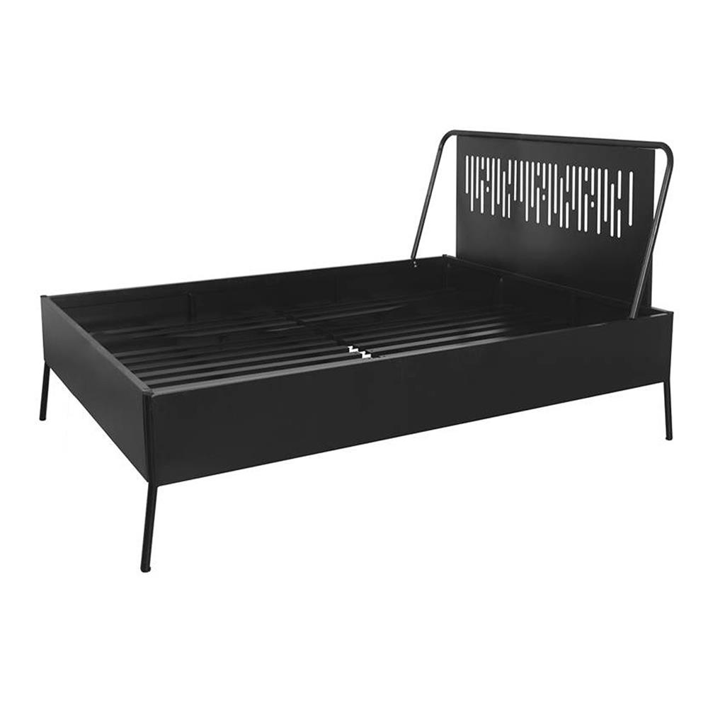เตียงเหล็ก 5 ฟุต KIOSK BE-050 สีดำ