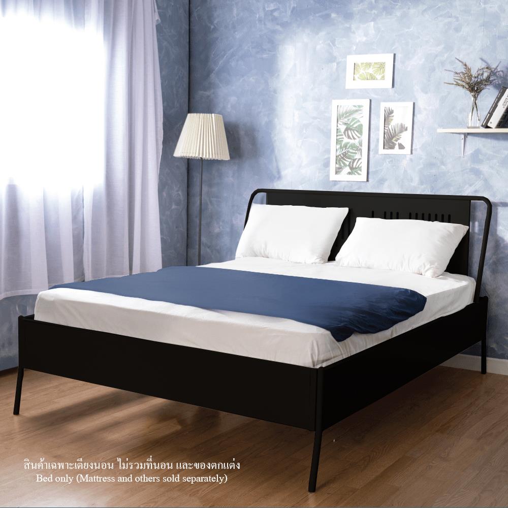 เตียงเหล็ก 5 ฟุต KIOSK BE-050 สีดำ