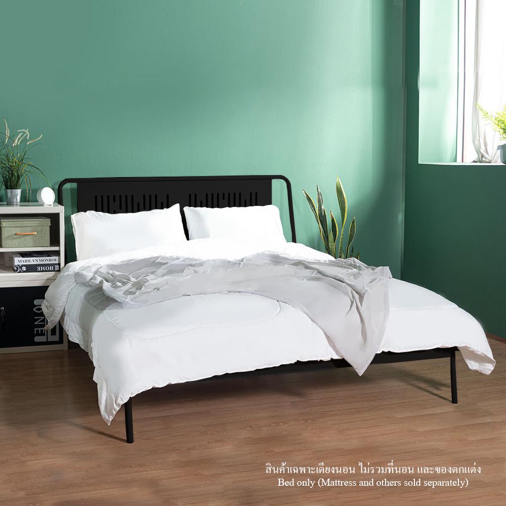 เตียงเหล็ก 6 ฟุต KIOSK BE-060 สีดำ
